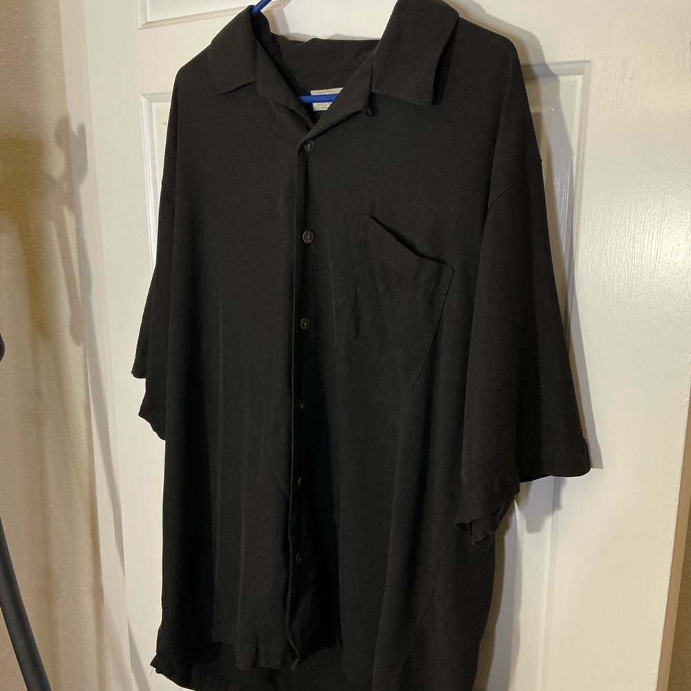 Tommy Bahama Black Casual Button Down Shirt